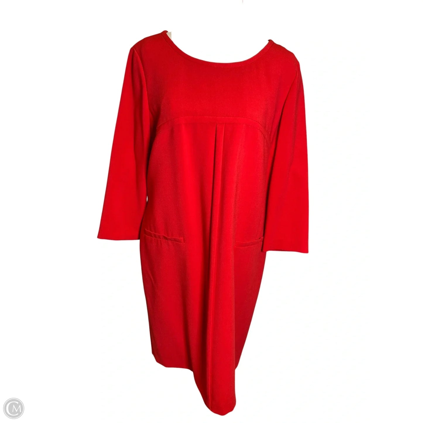 Dress Work By Tahari In Red, Size: 14