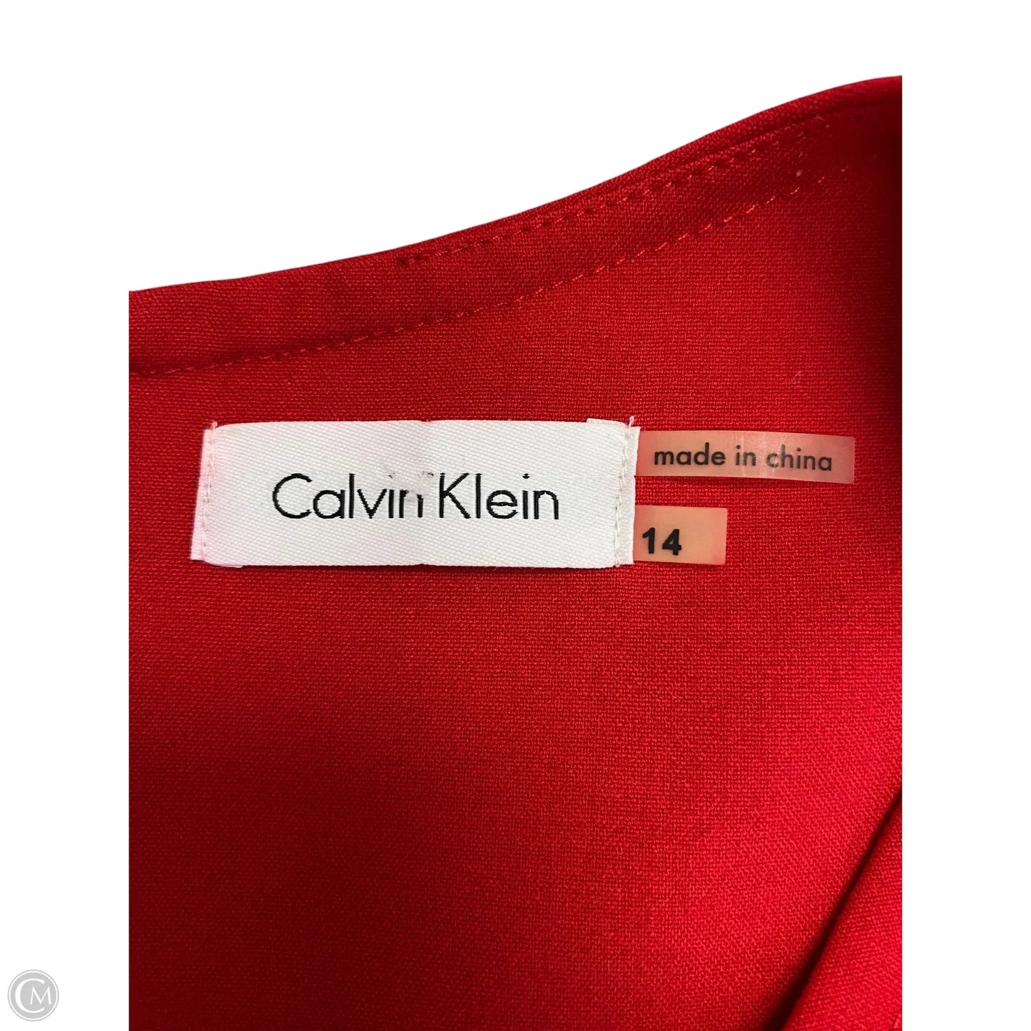 Dress Work By Tahari In Red, Size: 14