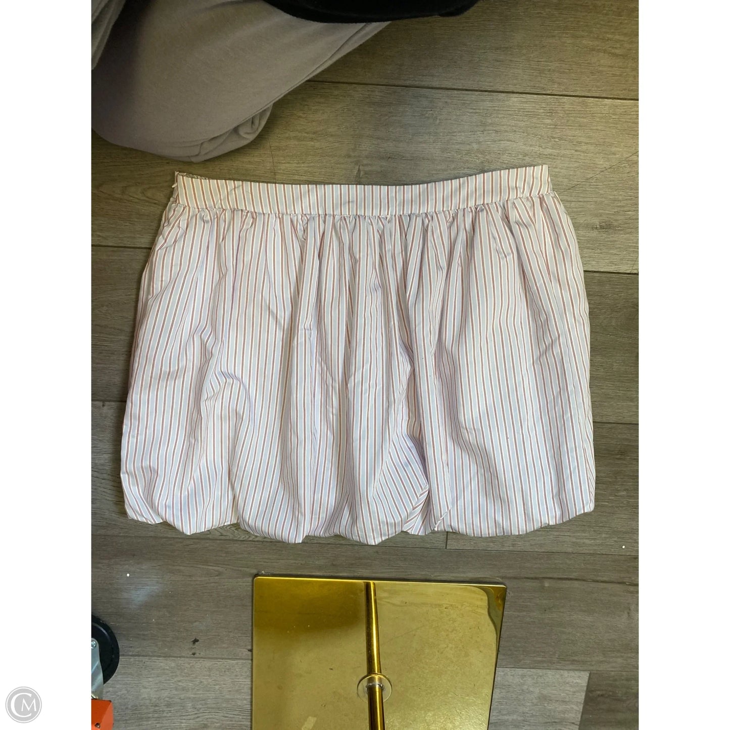 Skirt Midi By Calvin Klein In Grey & Pink, Size: 16