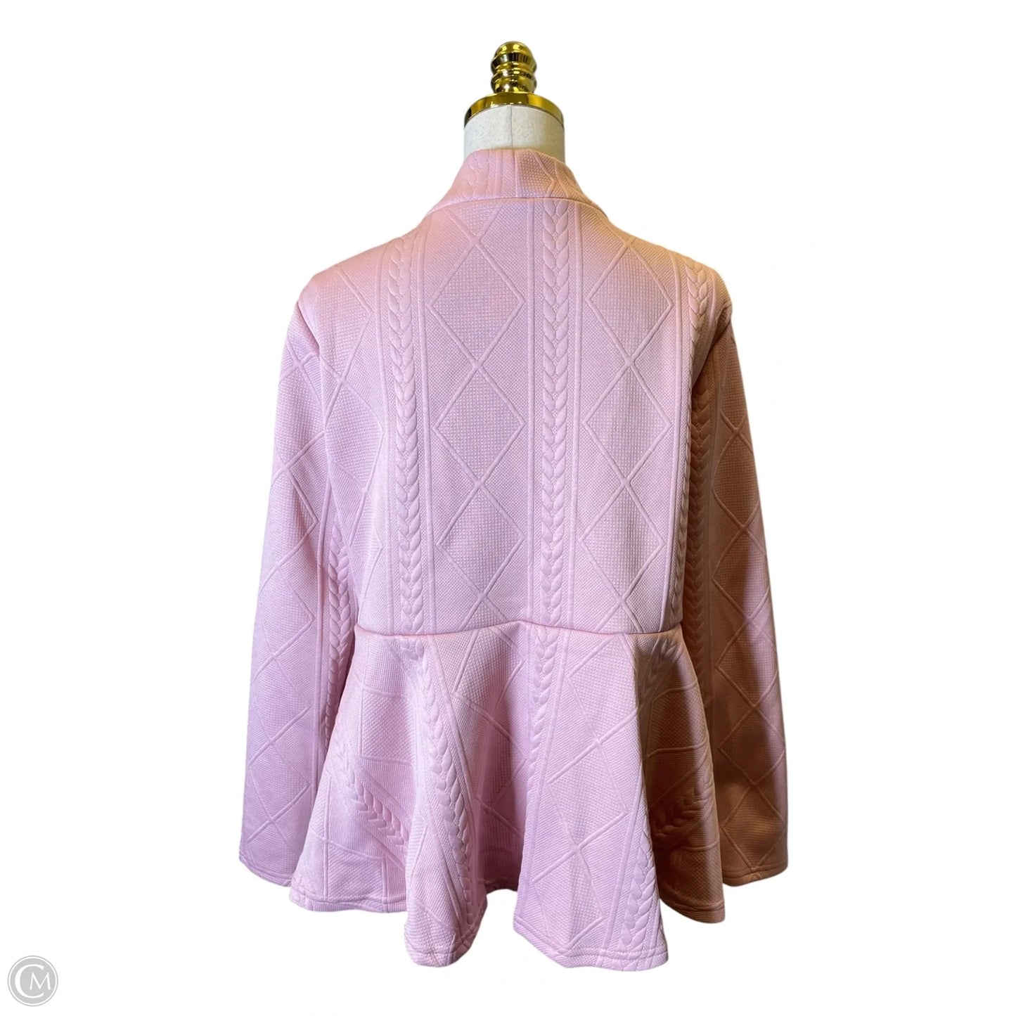 Cardigan By Clothes Mentor In Pink, Size: L