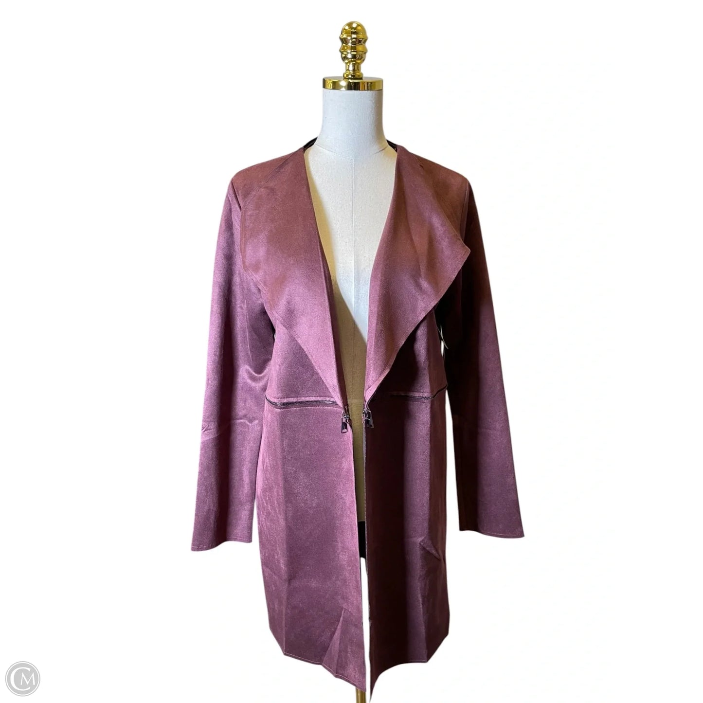 Jacket Moto By Active Usa In Maroon, Size: L