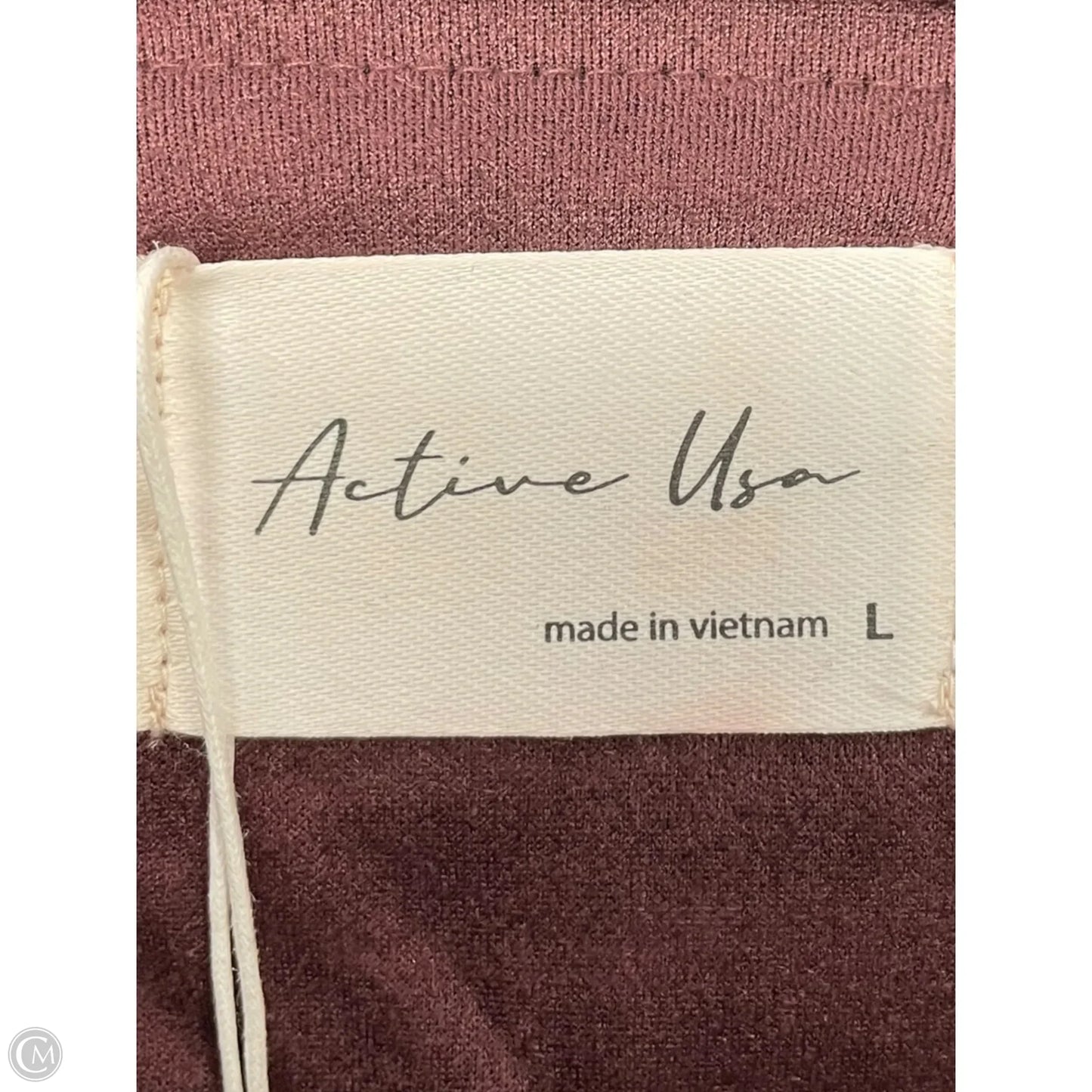 Jacket Moto By Active Usa In Maroon, Size: L