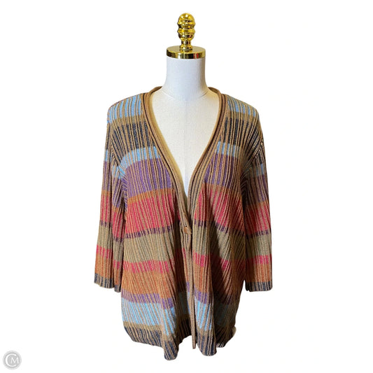 Sweater Cardigan By Coldwater Creek In Multi-colored, Size: 3x