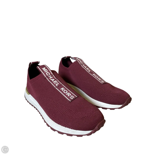 Shoes Designer By Michael Kors In Maroon, Size: 9.5