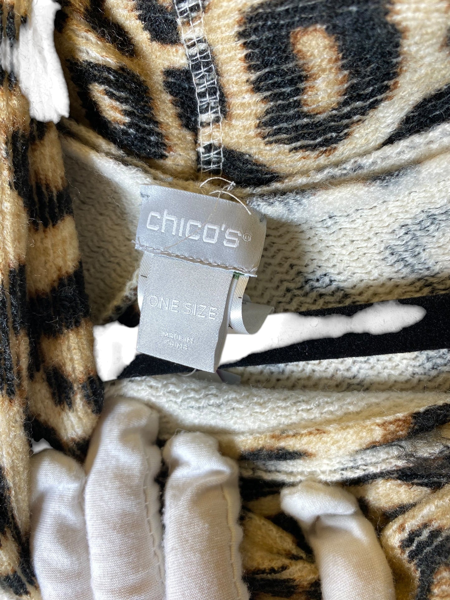 Shawl By Chicos In Animal Print, Size: Osfm