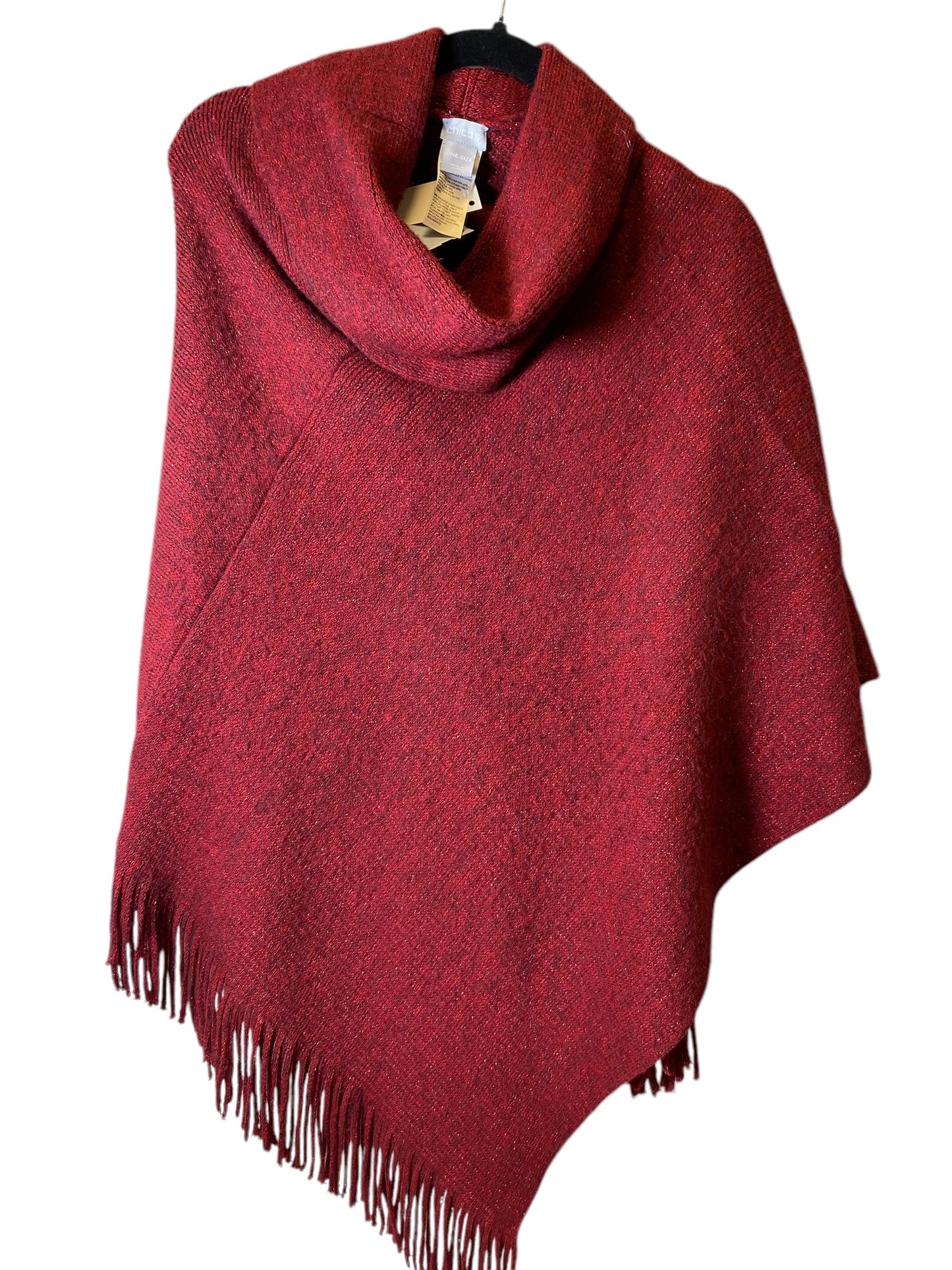 Shawl By Chicos In Maroon, Size: Osfm