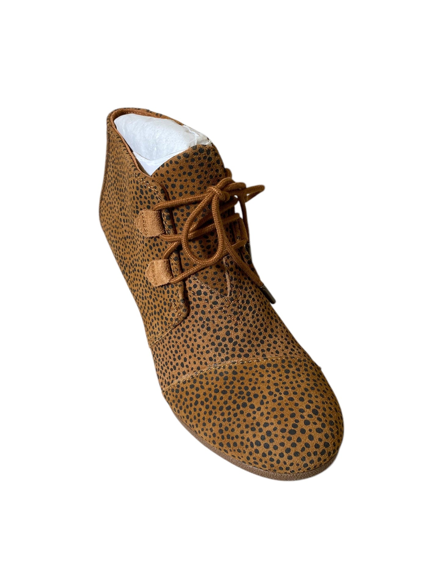 Boots Ankle Heels By Toms In Animal Print, Size: 8.5