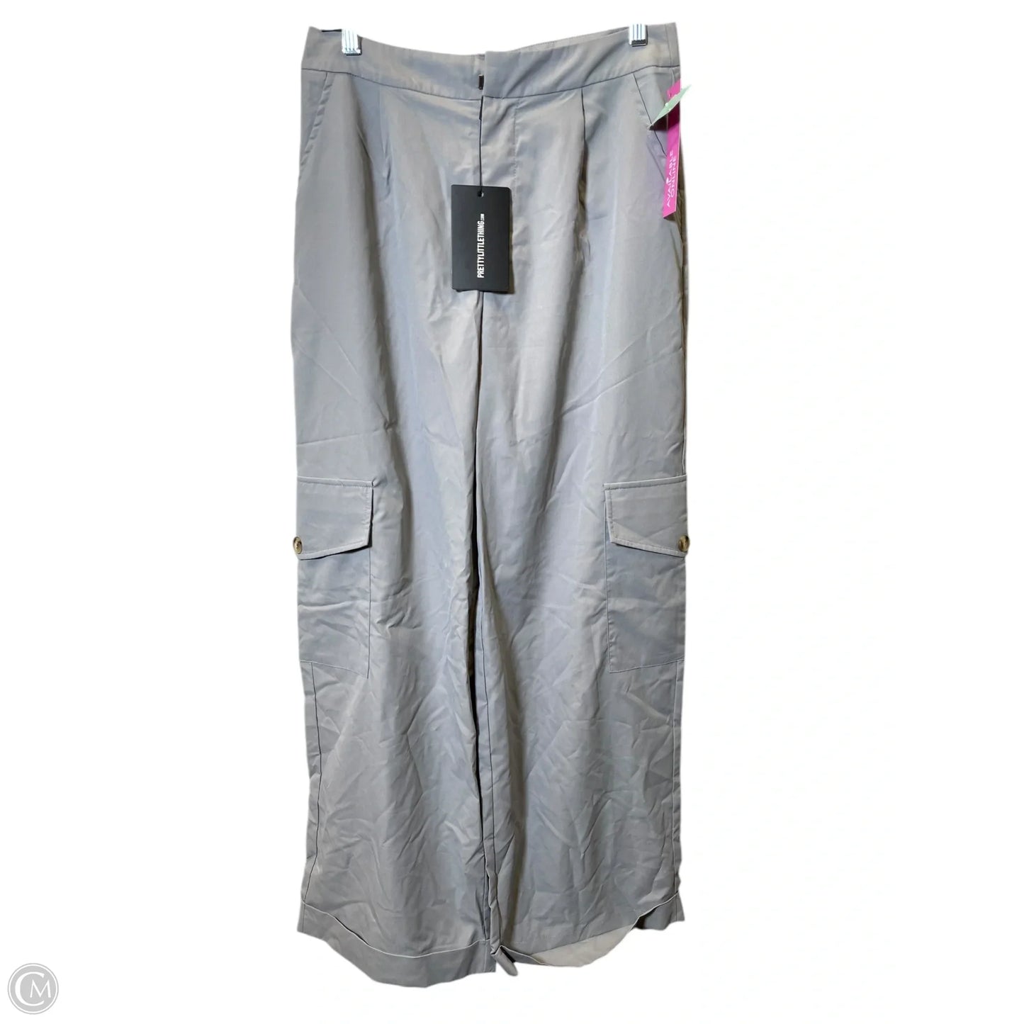 Pants Cargo & Utility By Pretty Little Thing In Grey, Size: 10
