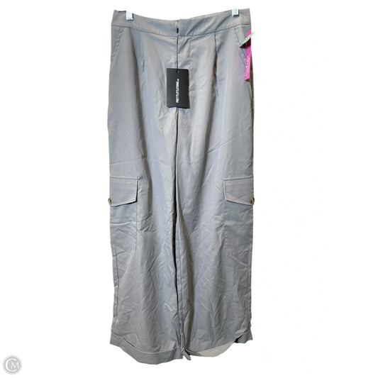 Pants Cargo & Utility By Pretty Little Thing In Grey, Size: 10