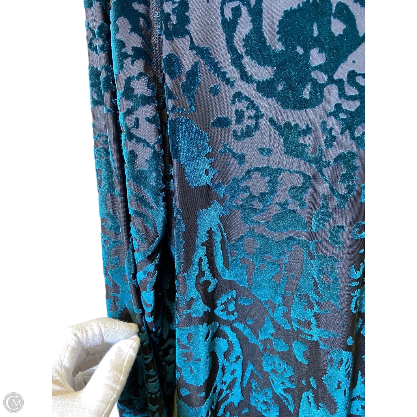 Top Long Sleeve By Simply Vera In Black & Blue, Size: Xl