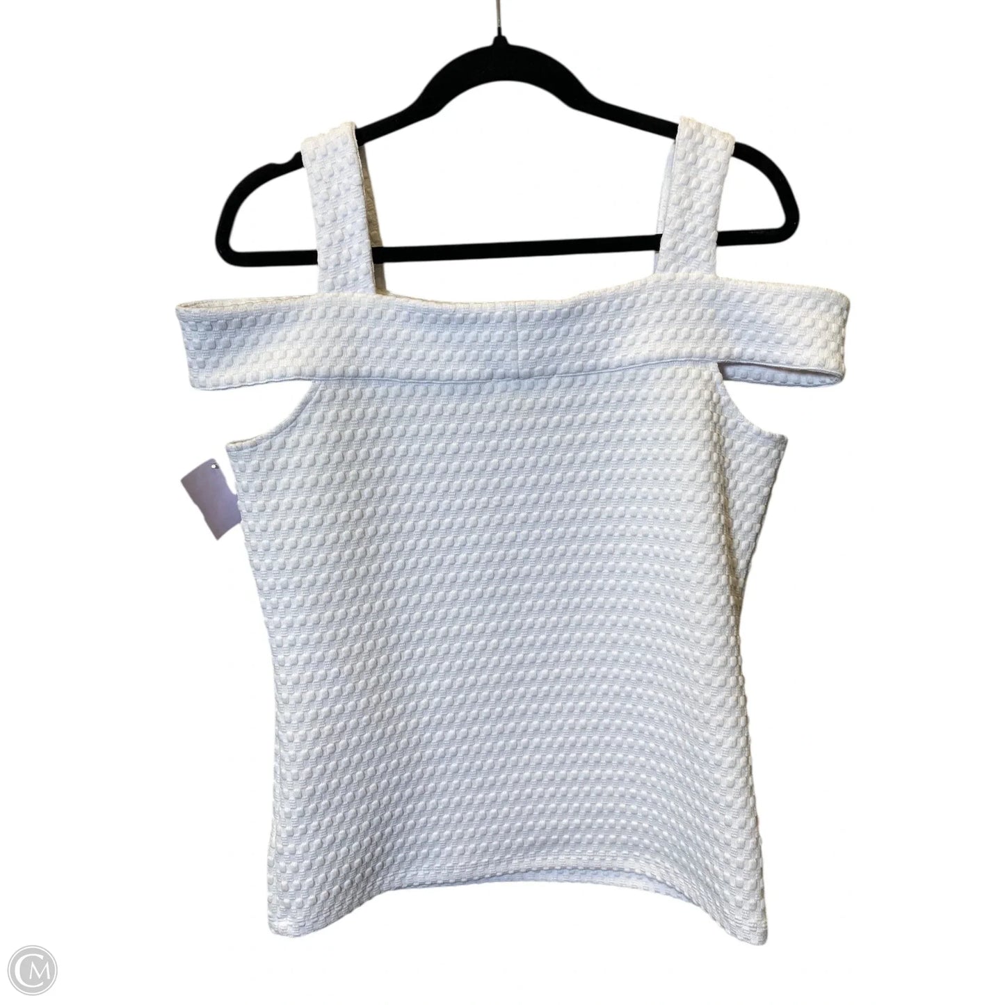 Top Sleeveless Designer By Michael Kors In White, Size: M