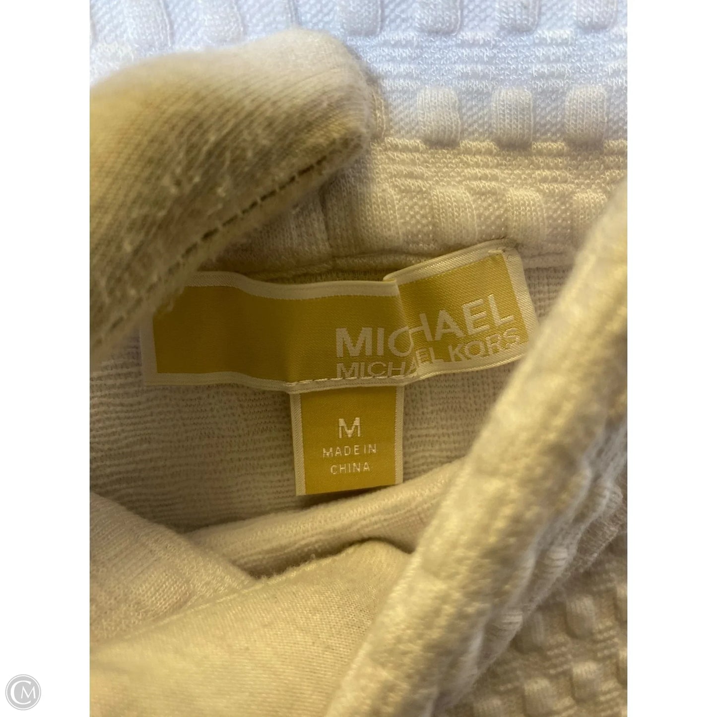 Top Sleeveless Designer By Michael Kors In White, Size: M