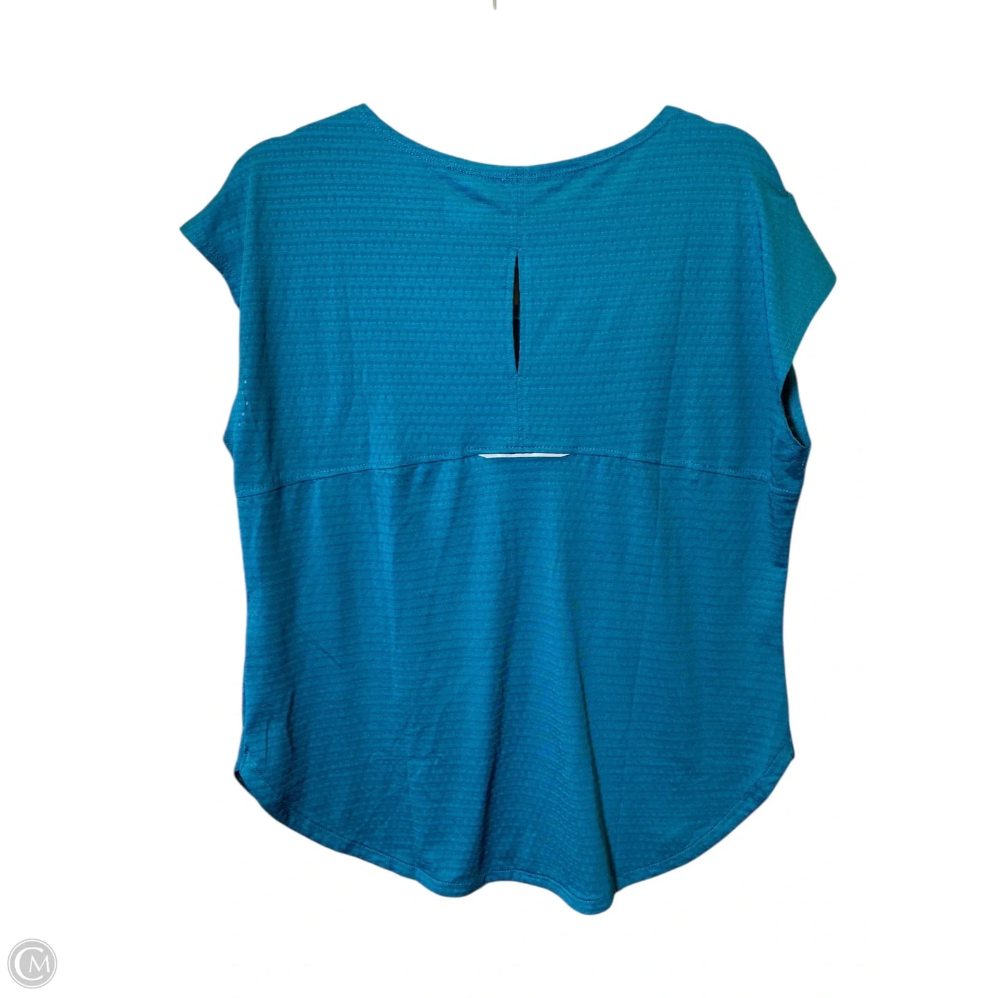 Athletic Top Short Sleeve By Layer 8 In Teal, Size: M