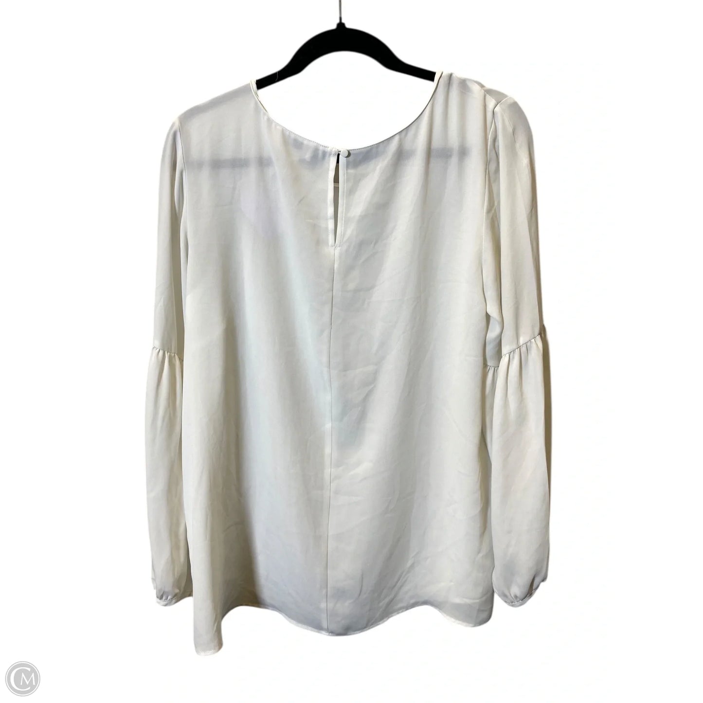 Top Long Sleeve By Loft In Cream, Size: L