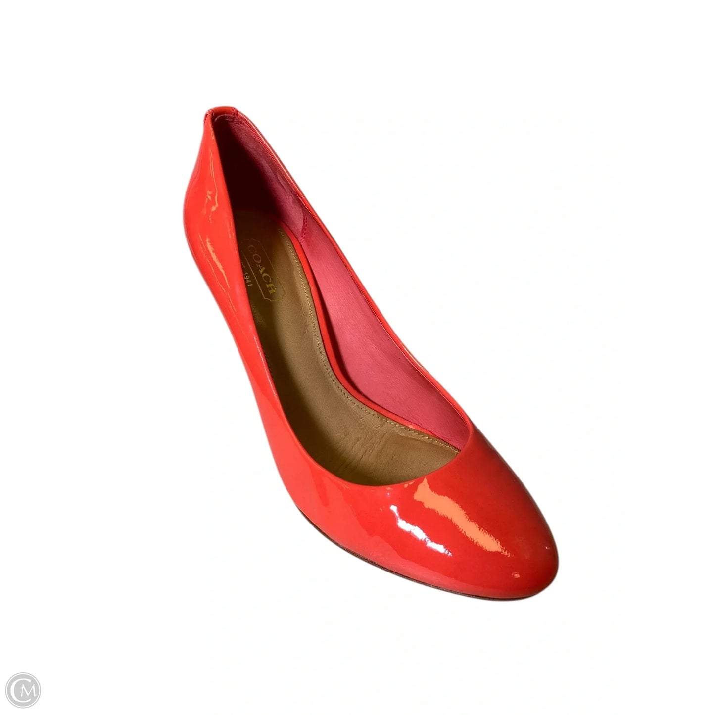 Shoes Designer By Coach In Orange, Size: 7