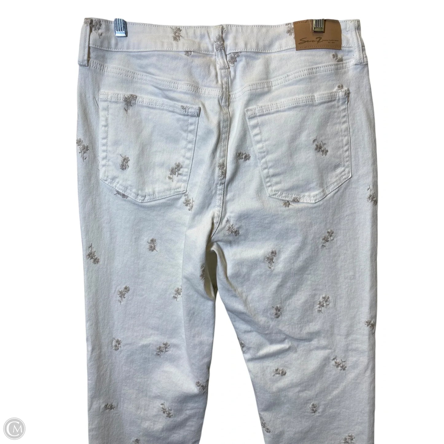 Jeans Straight By Seven 7 In White, Size: 8