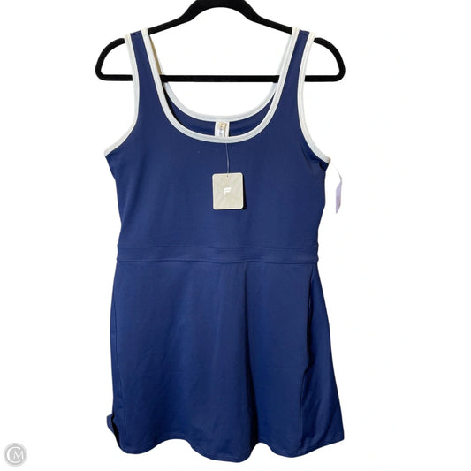 Athletic Dress By Fabletics In Navy, Size: L