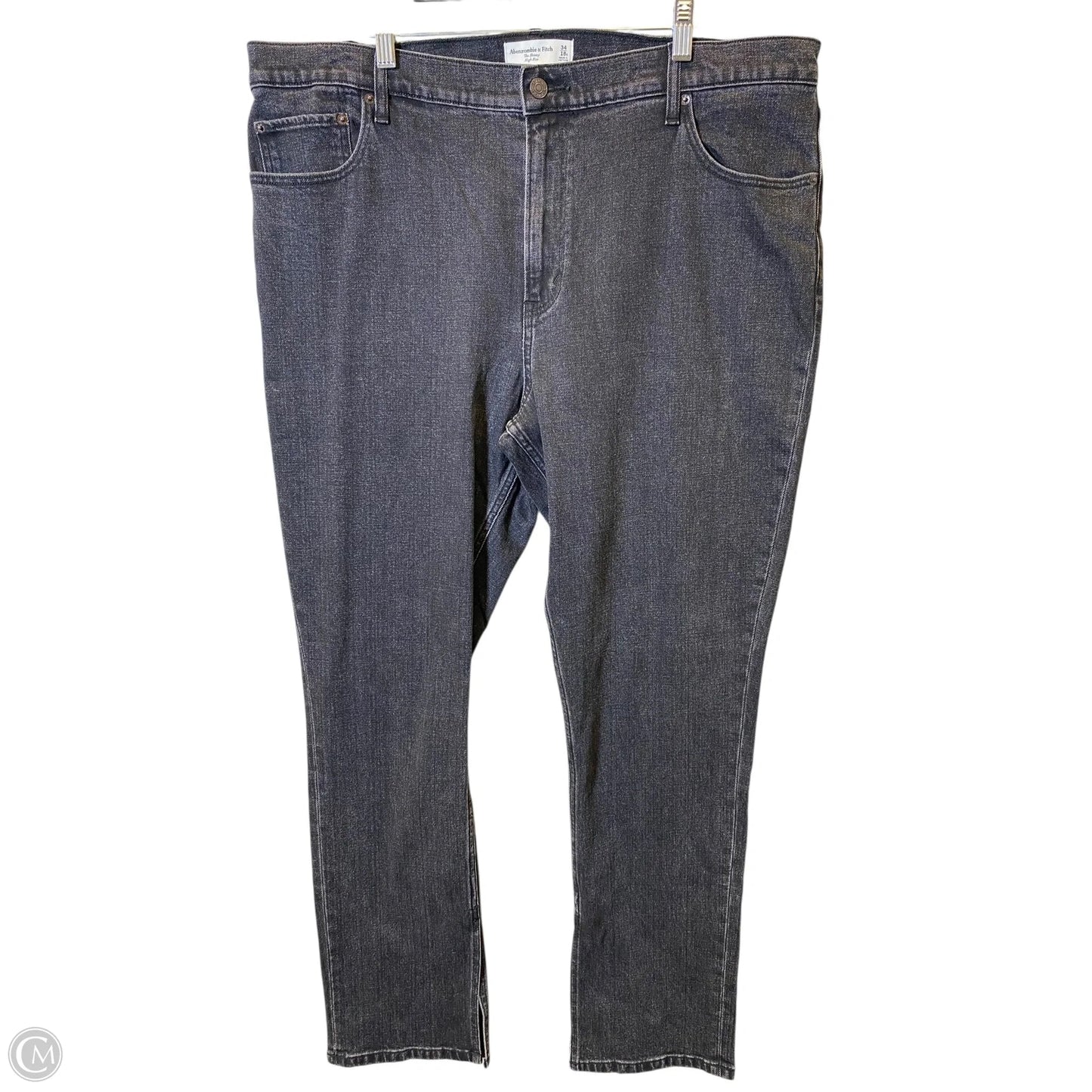 Jeans Skinny By Abercrombie And Fitch In Black, Size: 18