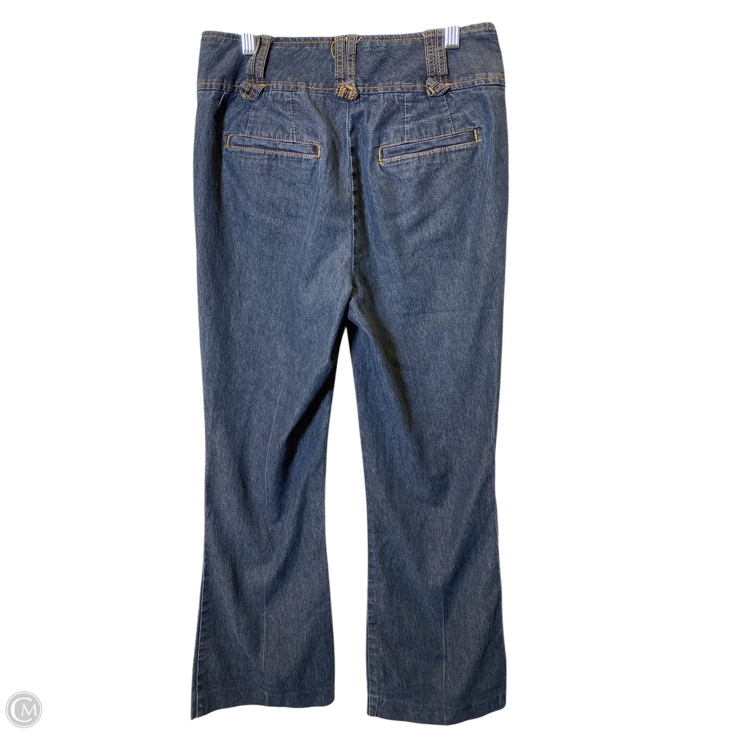 Jeans Flared By Bisou Bisou In Blue Denim, Size: 8