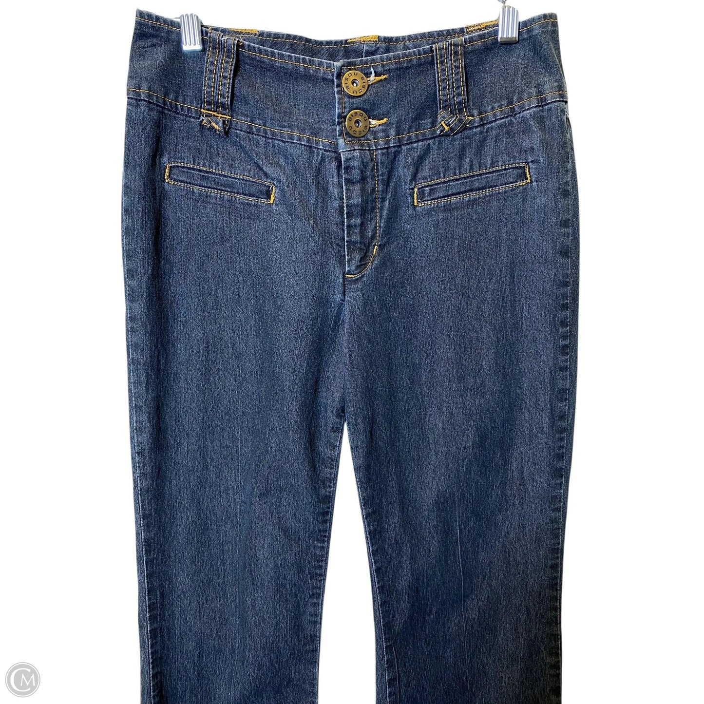 Jeans Flared By Bisou Bisou In Blue Denim, Size: 8