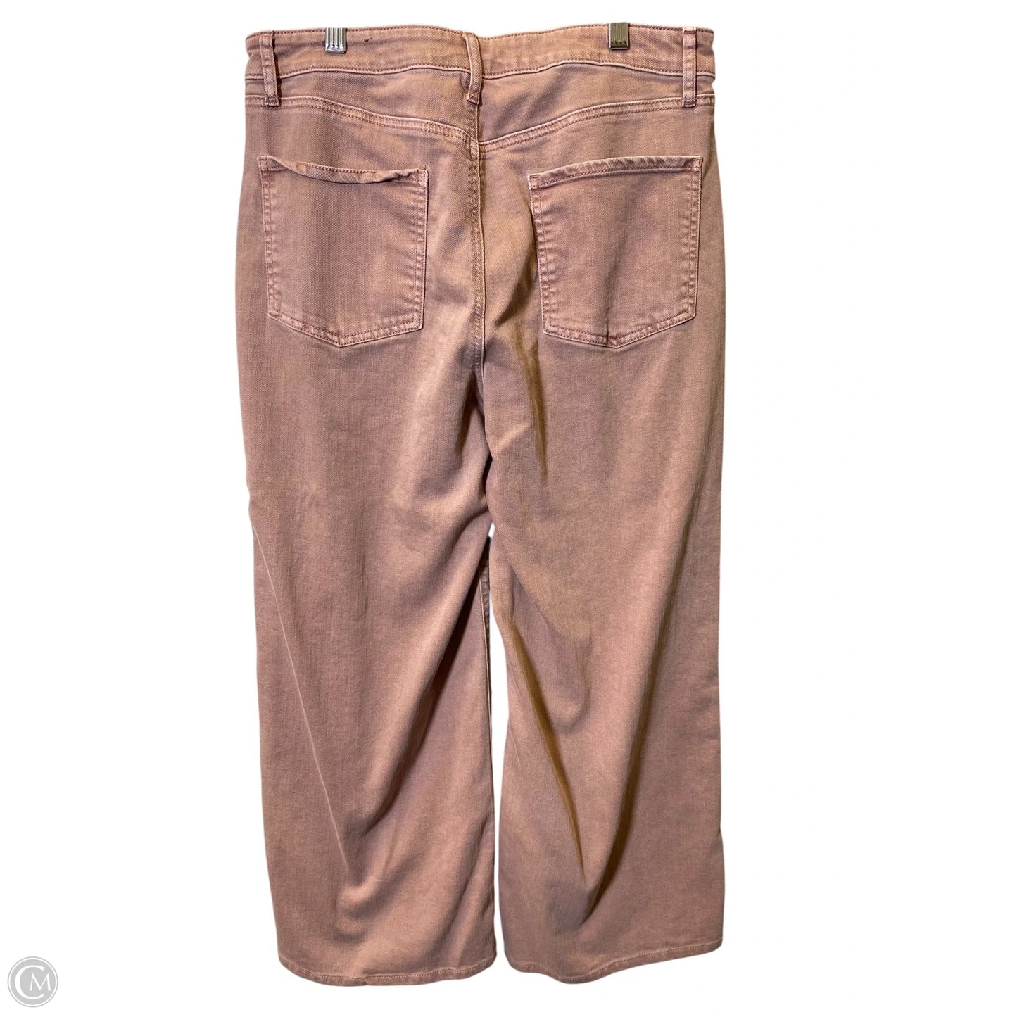 Jeans Wide Leg By Chicos In Pink, Size: 14