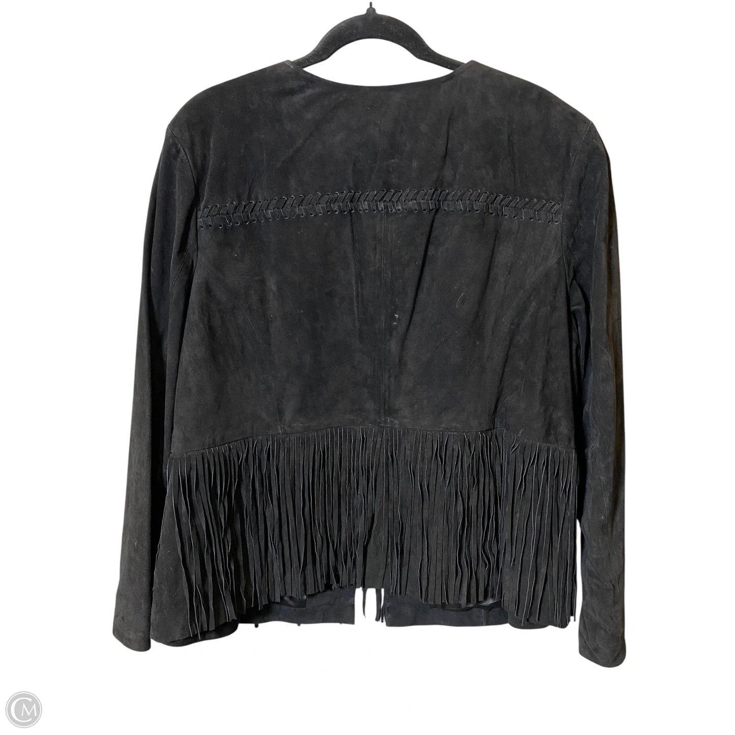 Jacket Moto Designer By Wonder In Black, Size: 24