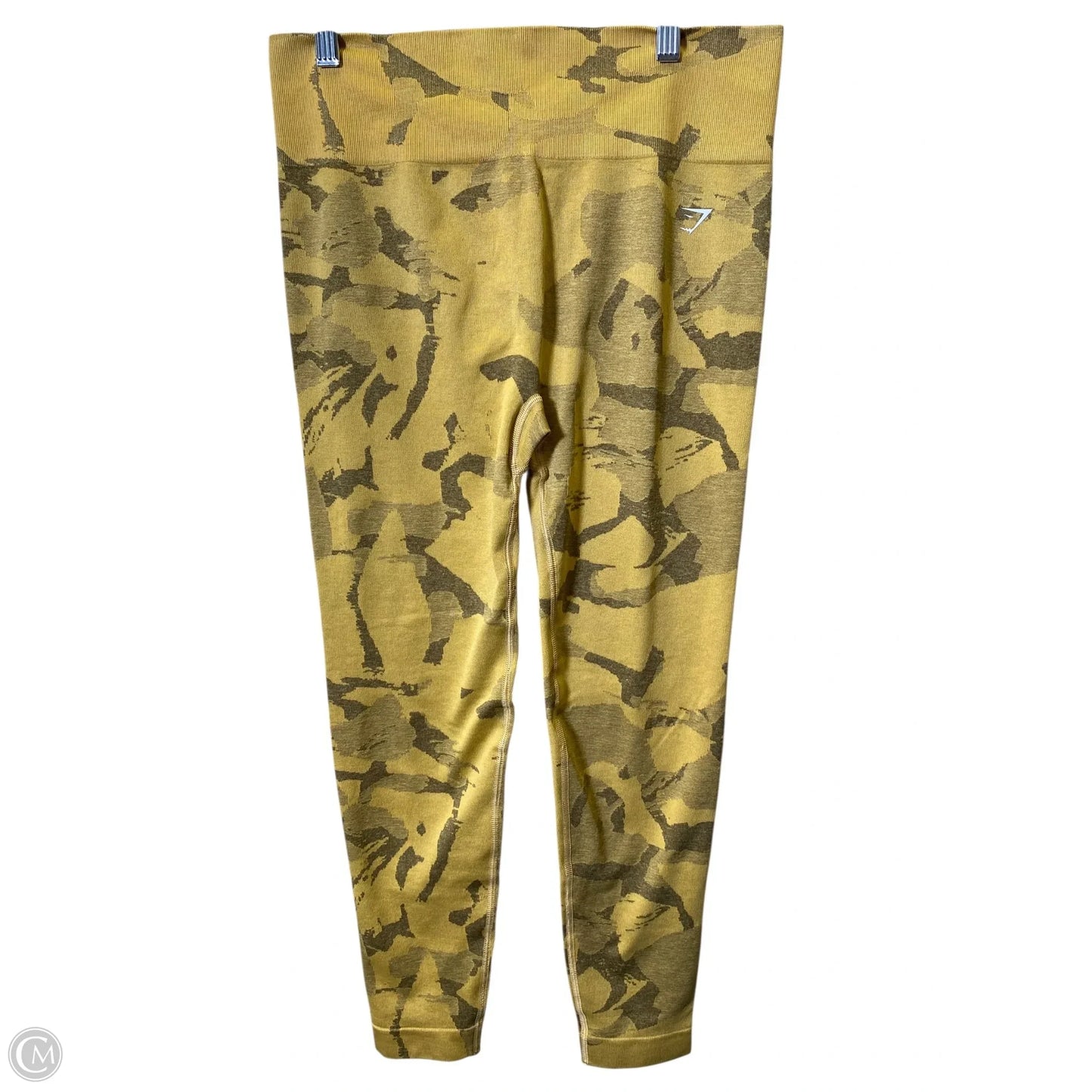 Athletic Leggings By Gym Shark In Yellow, Size: Xxl