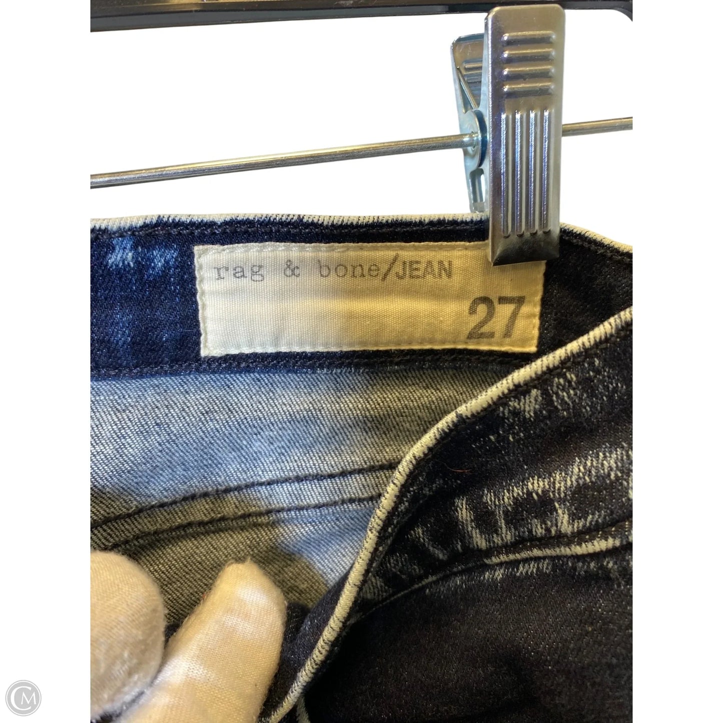 Jeans Skinny By Rag And Bone In Blue Denim, Size: 4