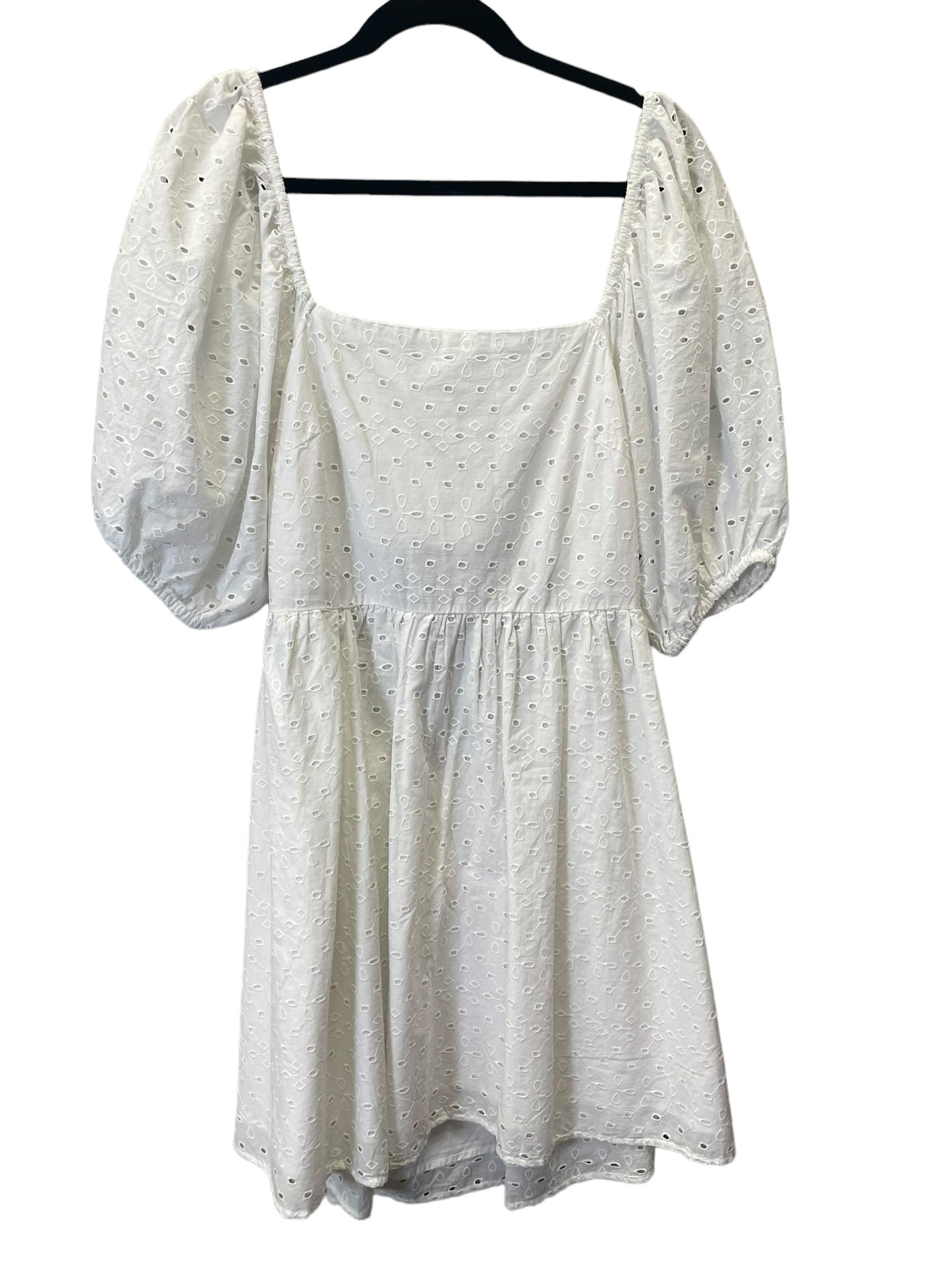 White Dress Casual Short A New Day, Size L