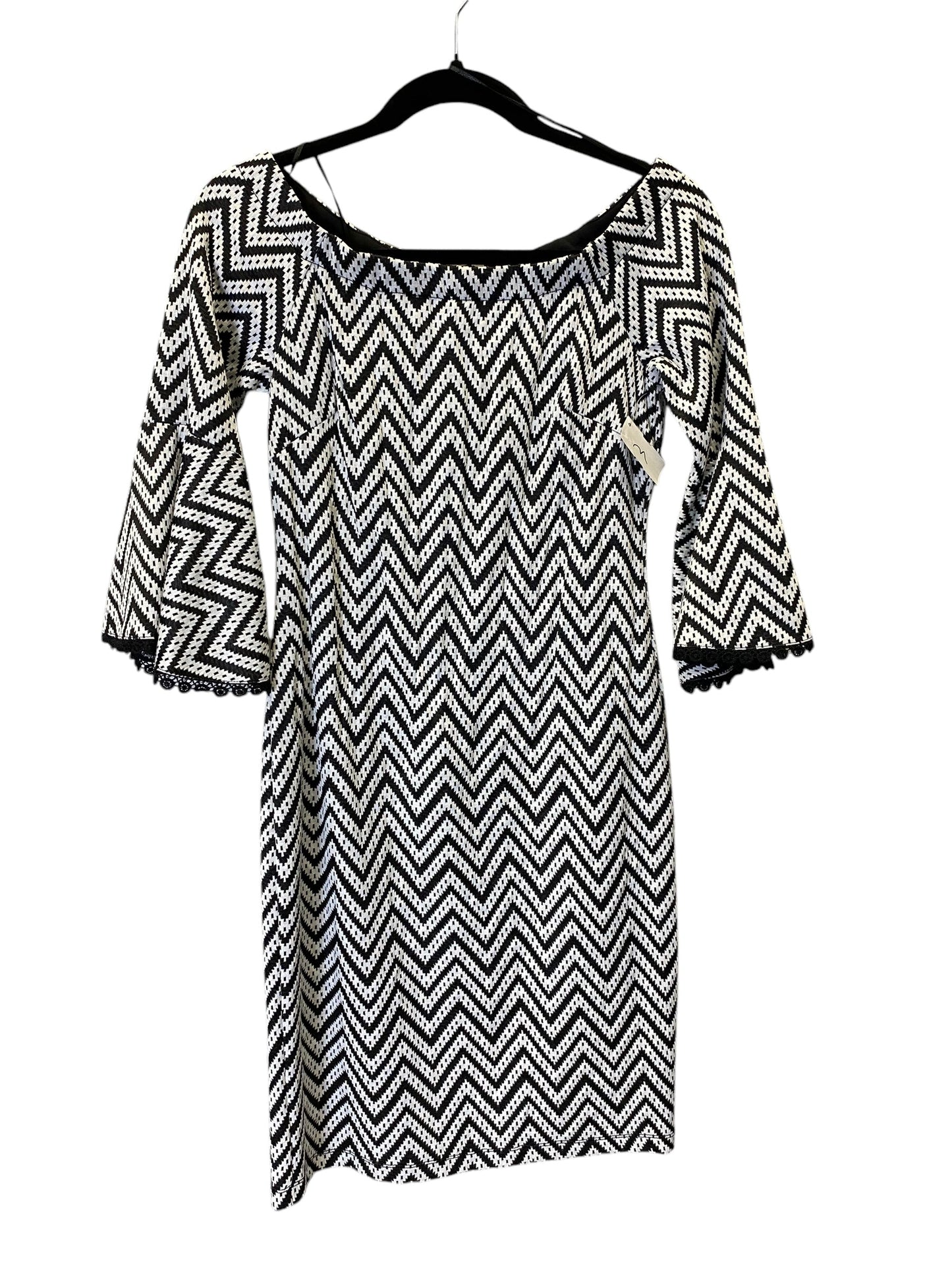 DRESS CASUAL MIDI GABBY SKYE in BLACK, Size: S