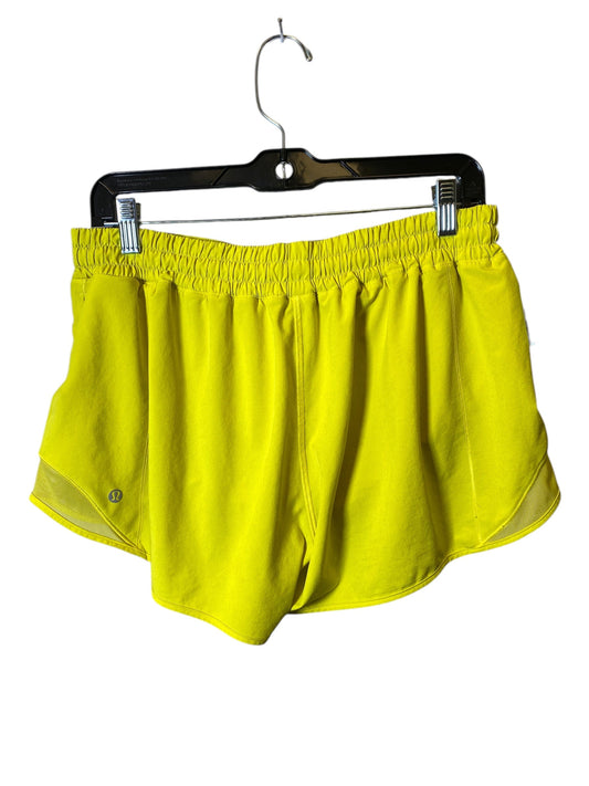 Athletic Shorts By Lululemon In Yellow, Size: M