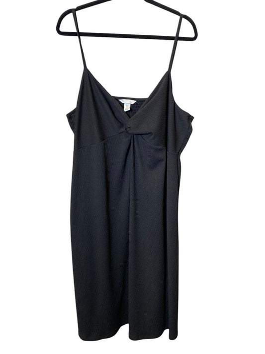 Dress Casual Midi By H&m In Black, Size: Xxl