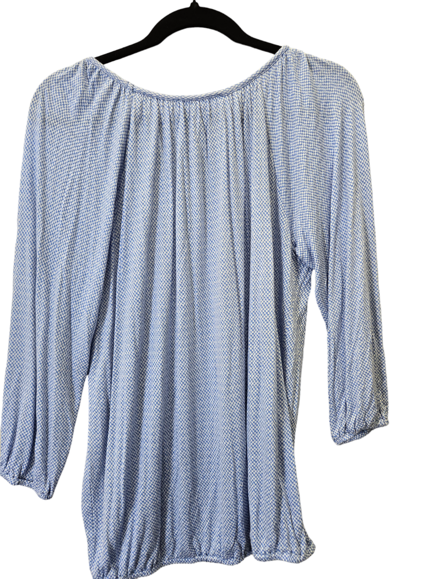 Blue & White Blouse Long Sleeve Michael Kors, Size S