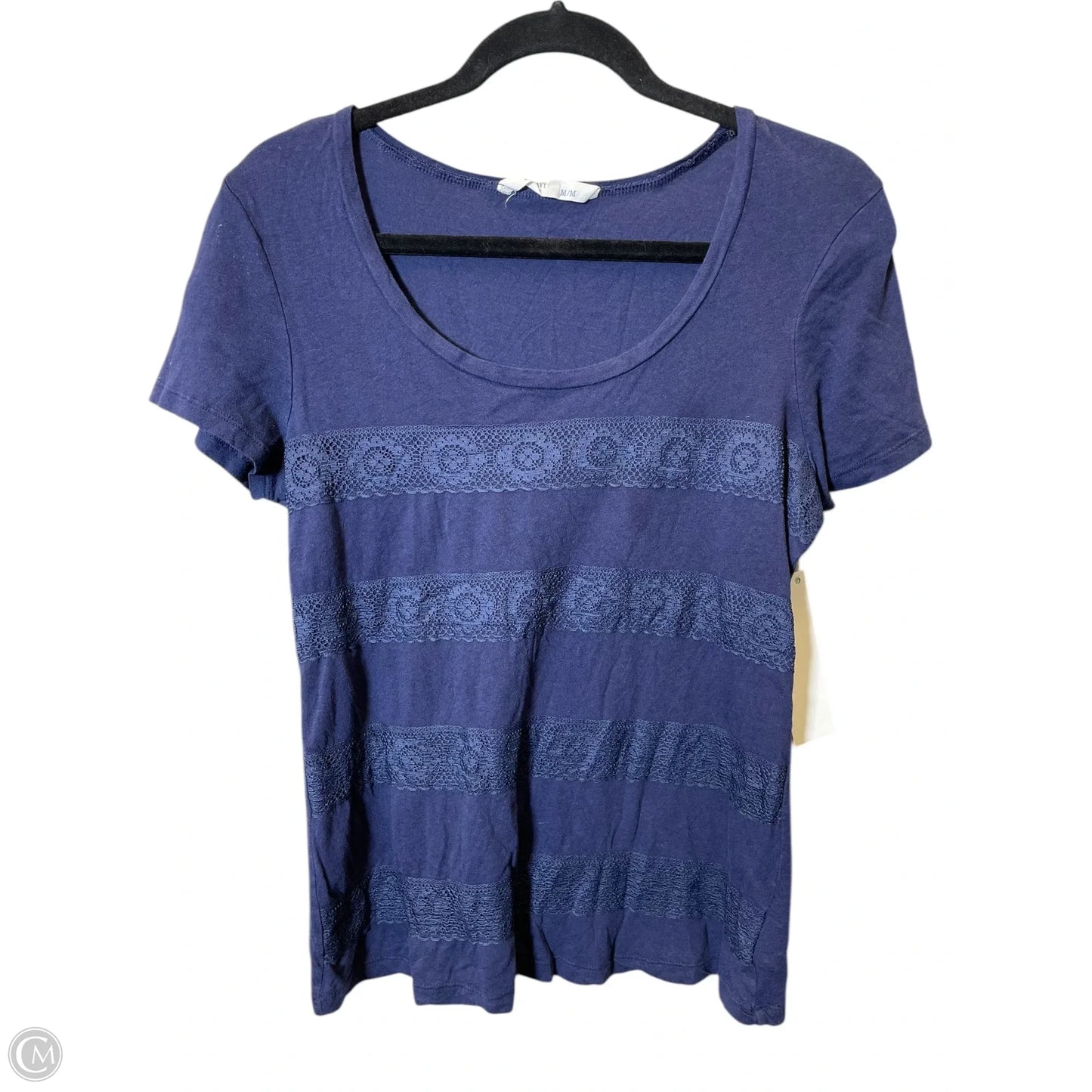Top Short Sleeve By Old Navy In Navy, Size: M
