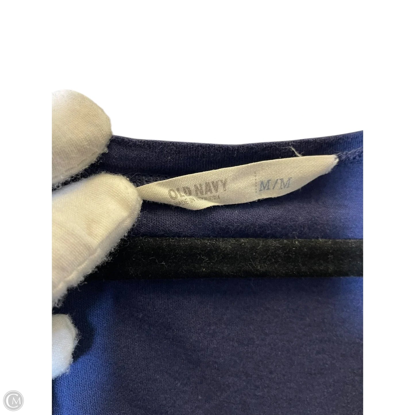 Top Short Sleeve By Old Navy In Navy, Size: M