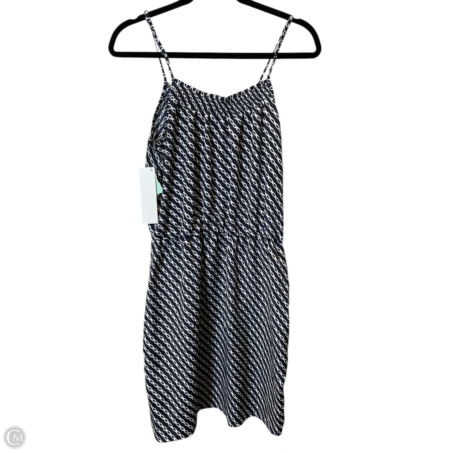 Dress Casual Midi By Gap In Blue & White, Size: L