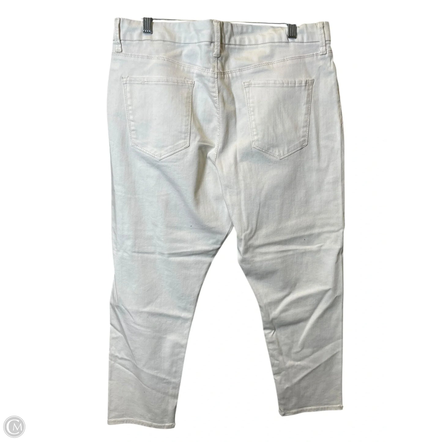 Jeans Skinny By Bandolino In Cream, Size: 16