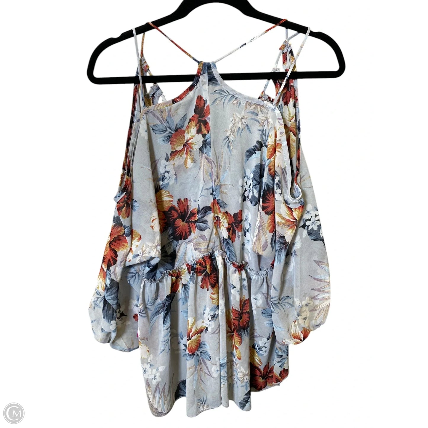 Top Long Sleeve By Cmc In Floral Print, Size: M