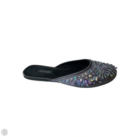 Shoes Flats By Cmc In Grey & Purple, Size: 7