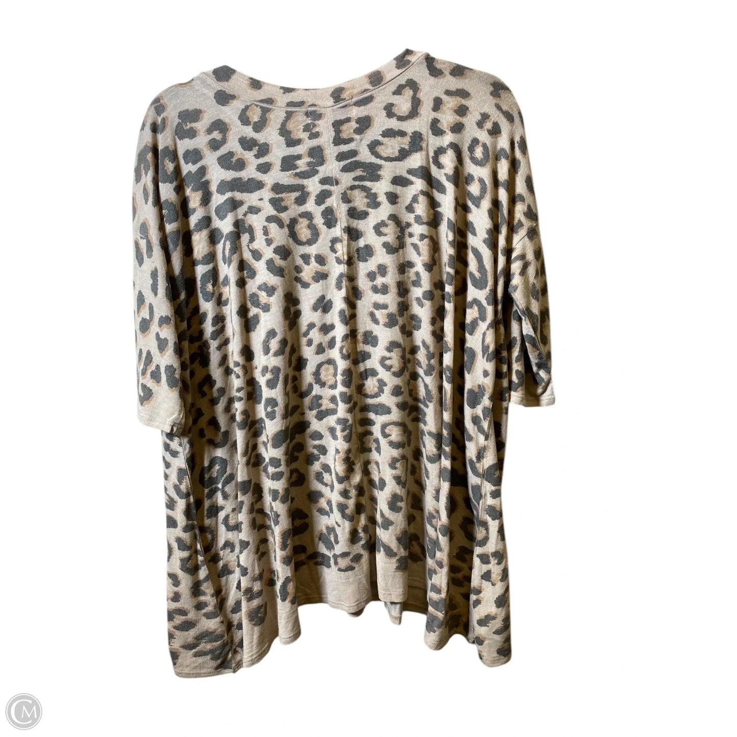 Top Short Sleeve By Fabrik In Animal Print, Size: S