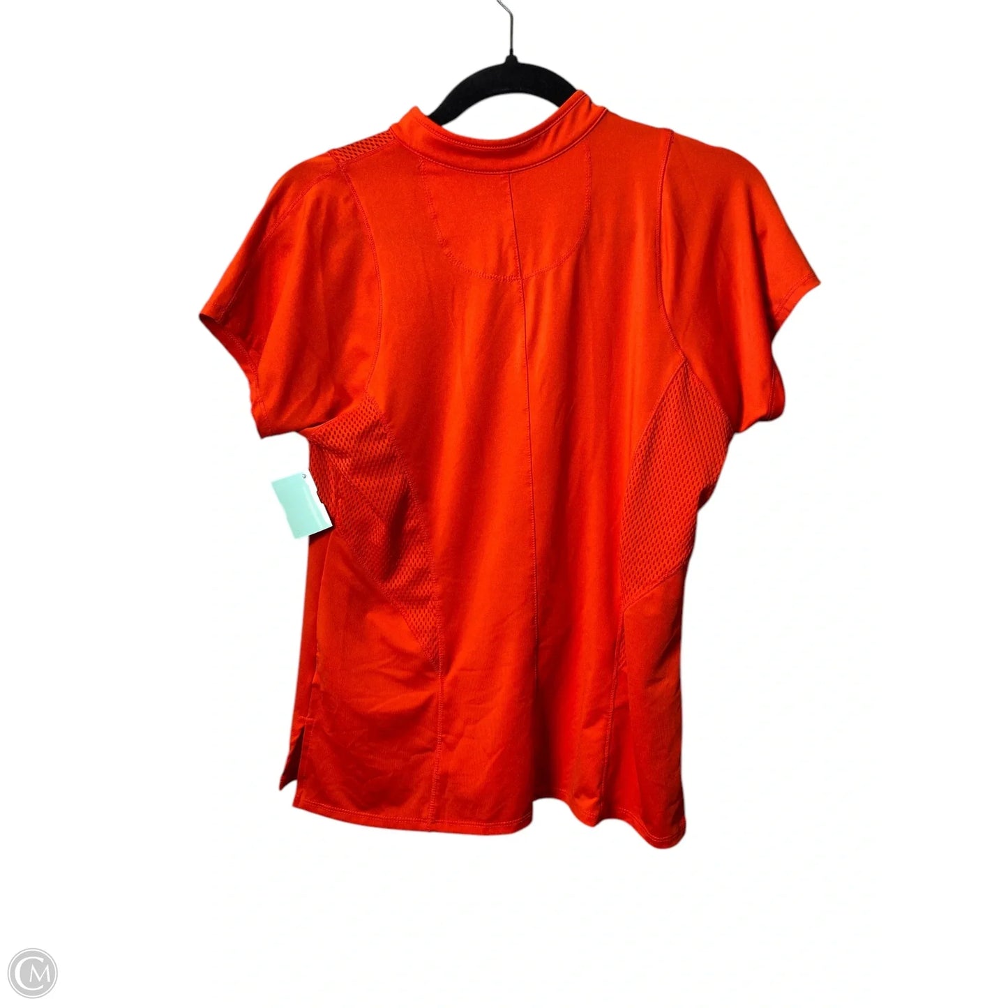 Athletic Top Short Sleeve By Cmc In Orange, Size: M