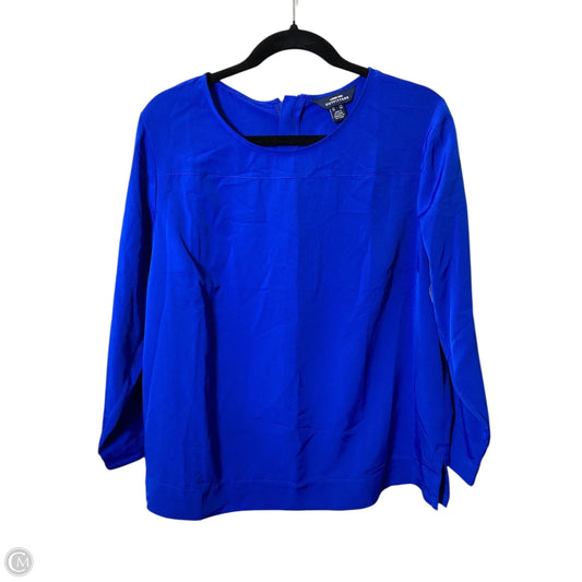 Top Long Sleeve By Lands End In Blue, Size: L
