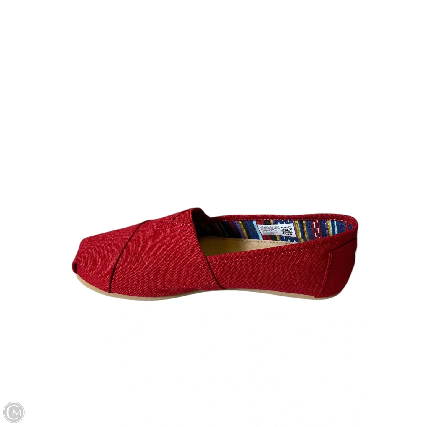 Shoes Flats By Toms In Red, Size: 8.5