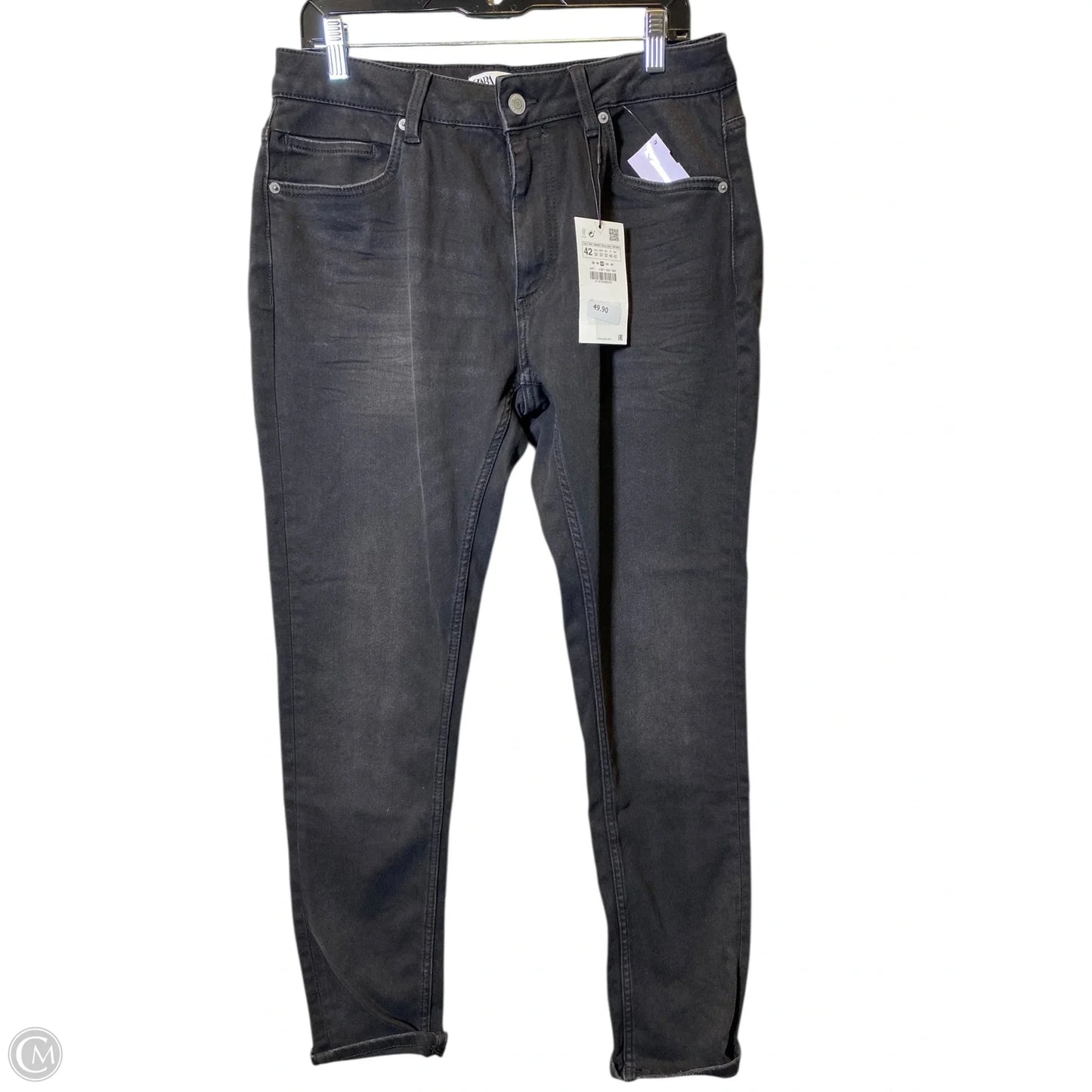 Jeans Skinny By Zara In Black, Size: 14