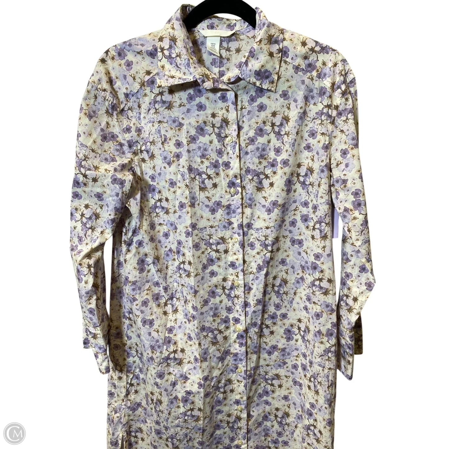 Dress Casual Midi By H&m In Floral Print, Size: Xs