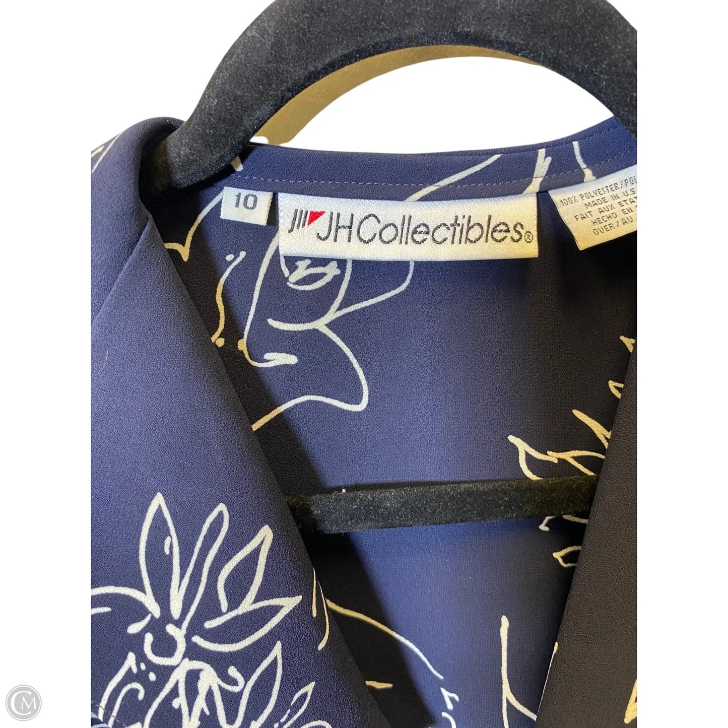 Top Long Sleeve By Cmc In Navy, Size: 10