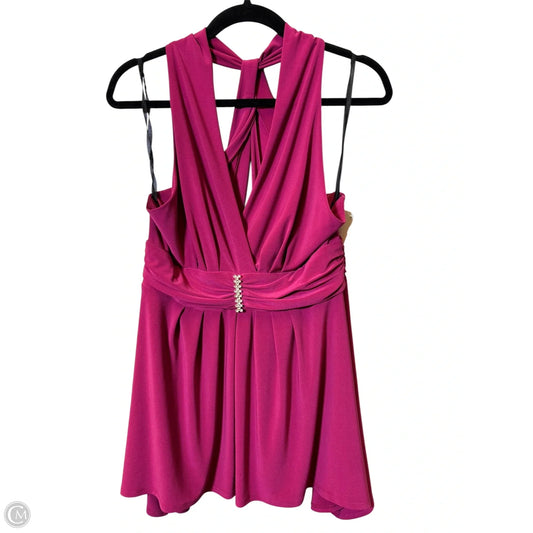 Top Sleeveless By Msk In Mauve, Size: L