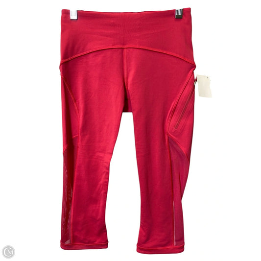 Athletic Capris By Lululemon In Pink, Size: 2
