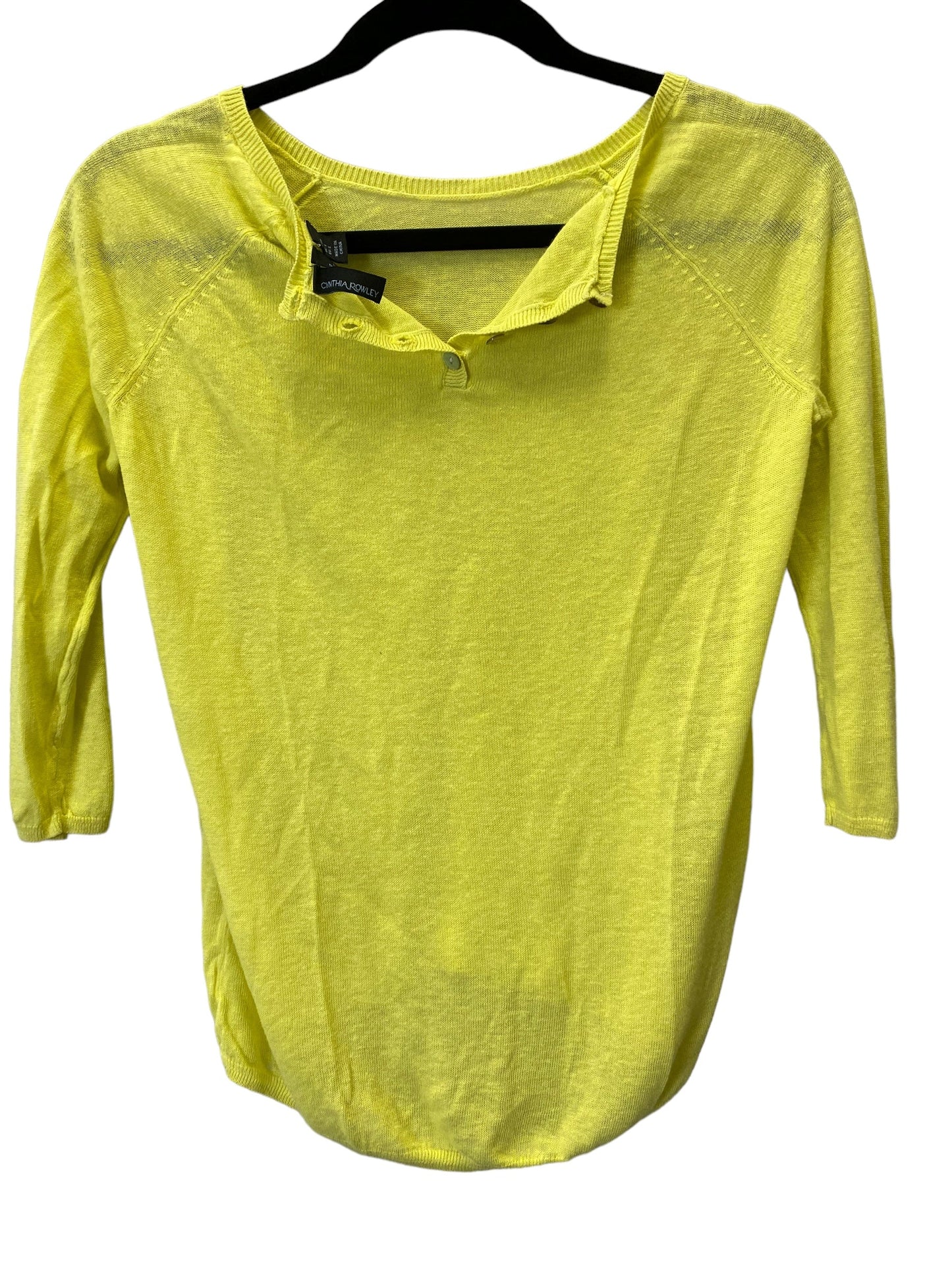 Yellow Sweater Cynthia Rowley, Size S