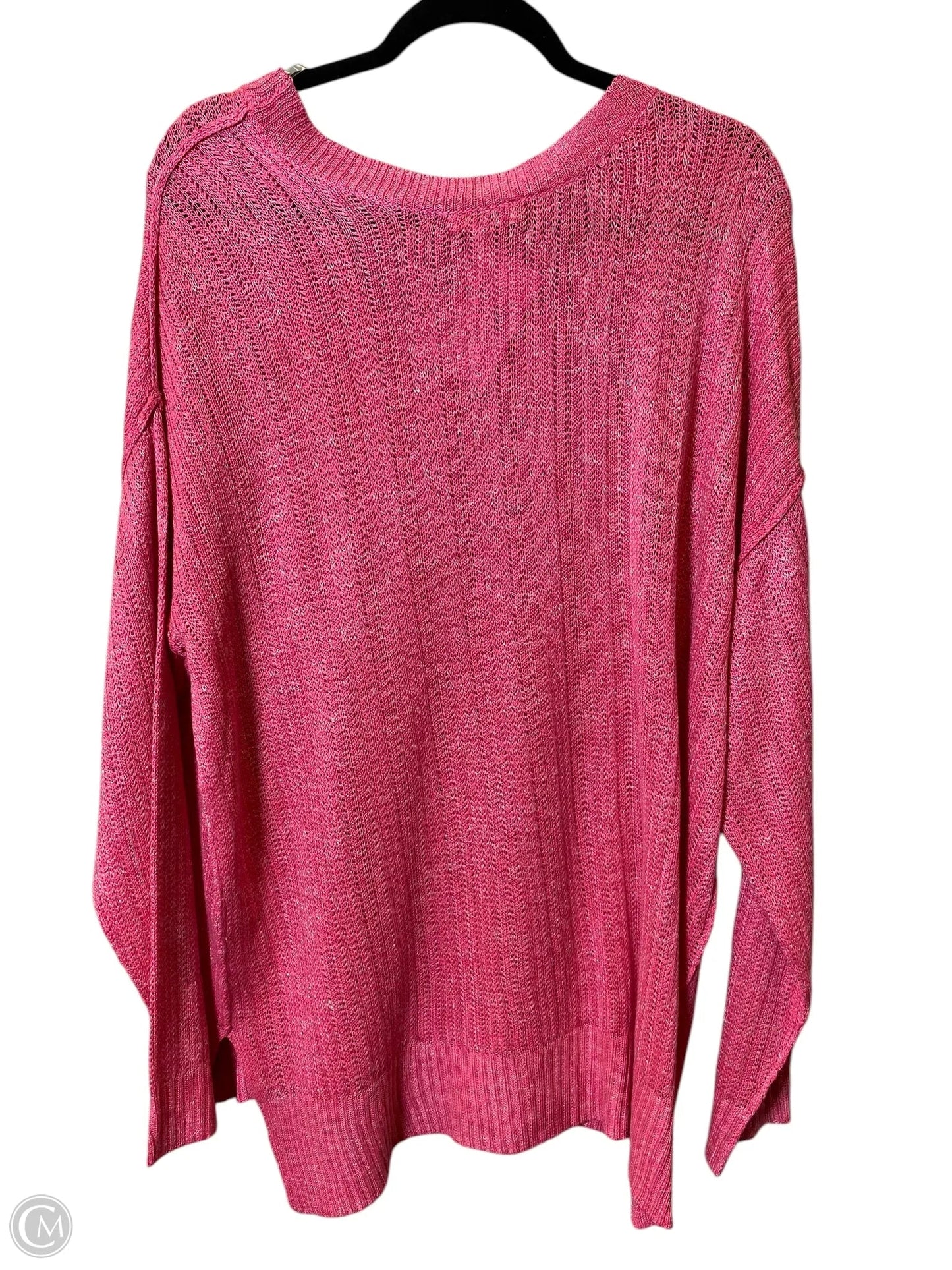 Sweater By Kori America In Pink, Size: Xl